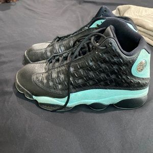 Black and turquoise Jordan’s